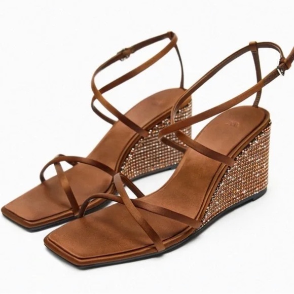 Crystal wedge sandals - Picture 2 of 9